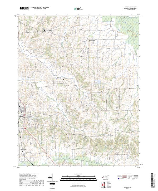 Clinton topographic map thumbnail