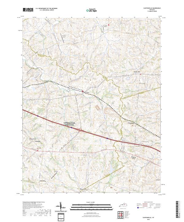 Clintonville topographic map thumbnail