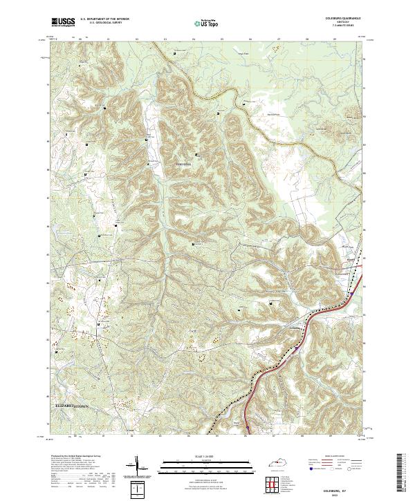 Colesburg topographic map thumbnail