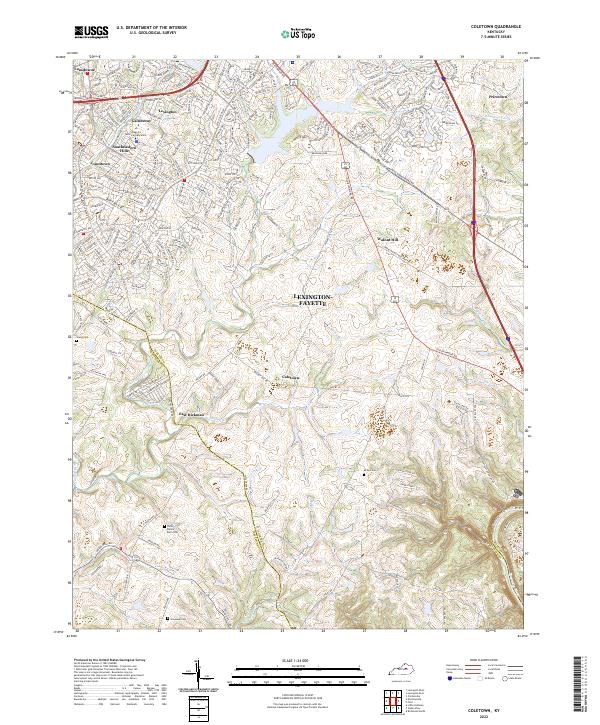 Coletown topographic map thumbnail