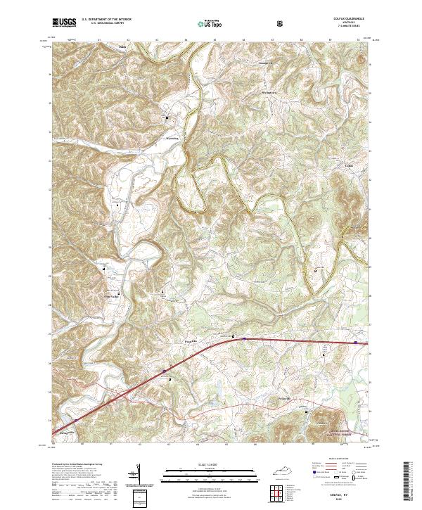 Colfax topographic map thumbnail