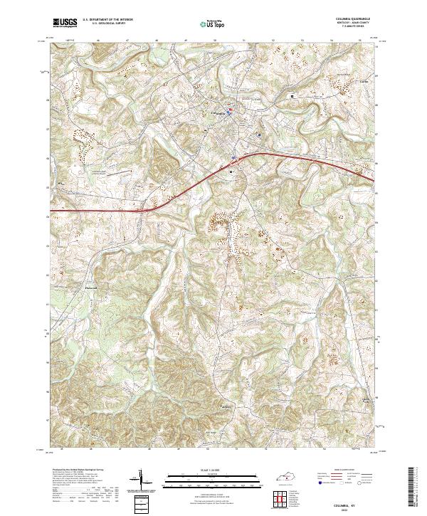 Columbia topographic map thumbnail
