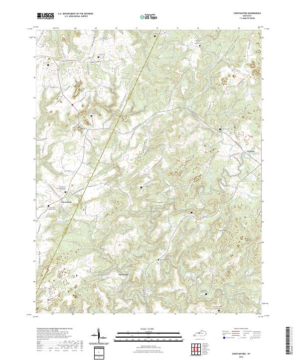 Constantine topographic map thumbnail