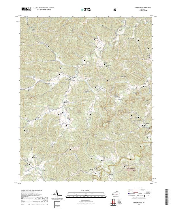 Coopersville topographic map thumbnail