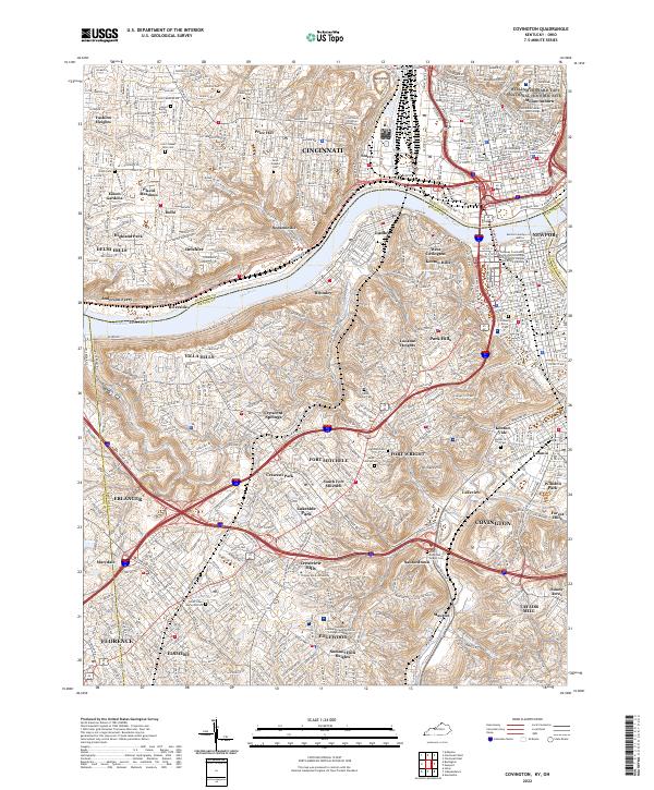Covington topographic map thumbnail