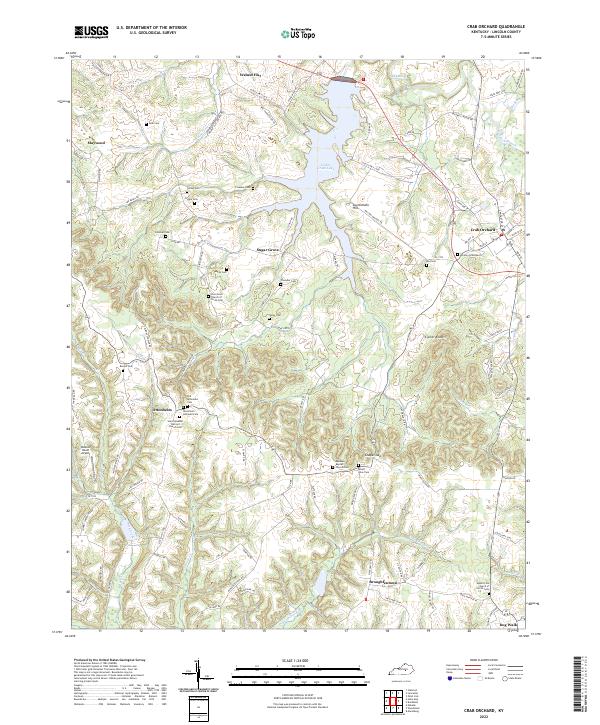 Crab Orchard topographic map thumbnail