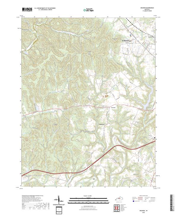 Cravens topographic map thumbnail