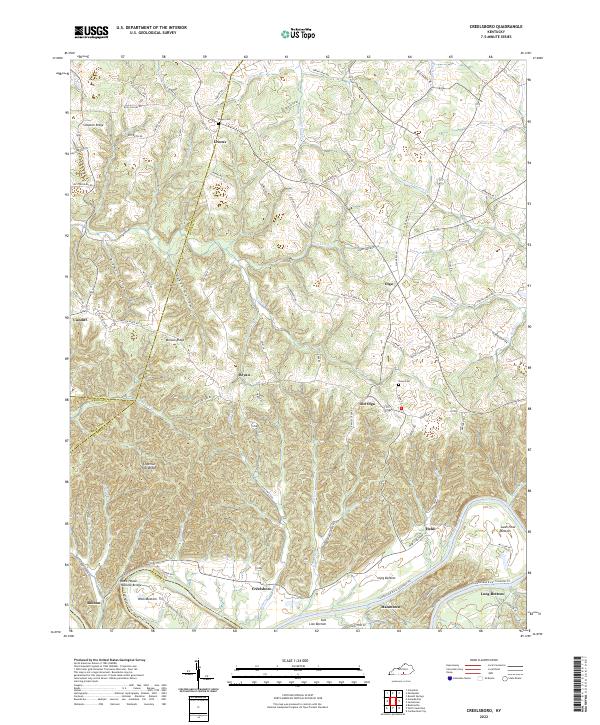 Creelsboro topographic map thumbnail