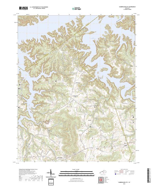 Cumberland City topographic map thumbnail
