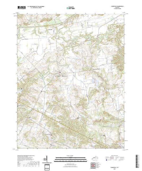Curdsville topographic map thumbnail