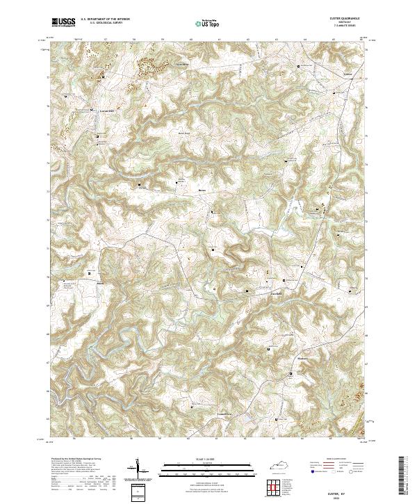 Custer topographic map thumbnail