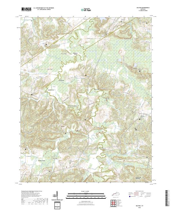 Dalton topographic map thumbnail