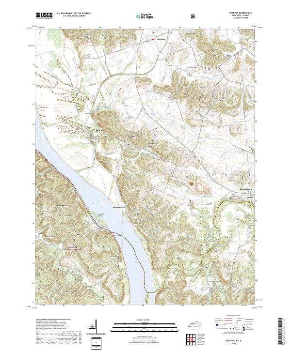 Dekoven topographic map thumbnail