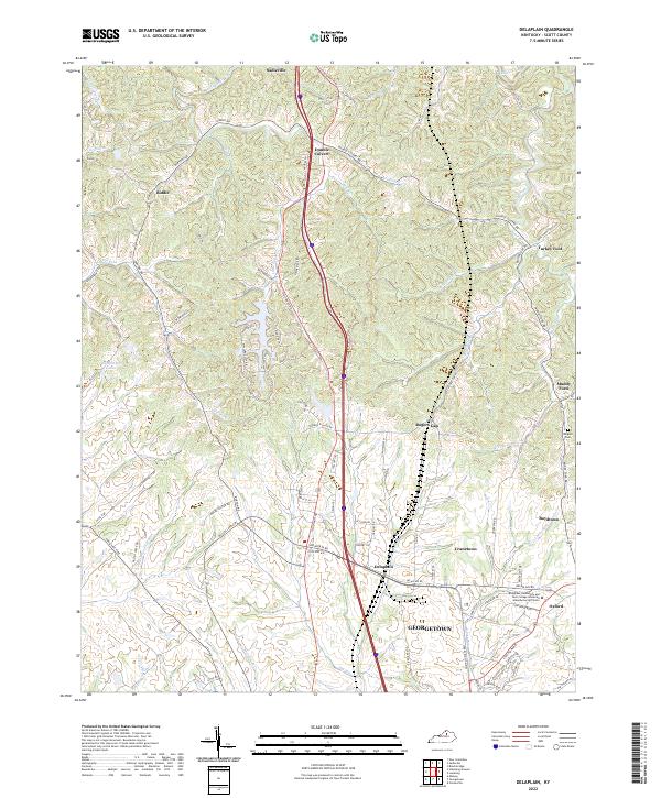 Delaplain topographic map thumbnail