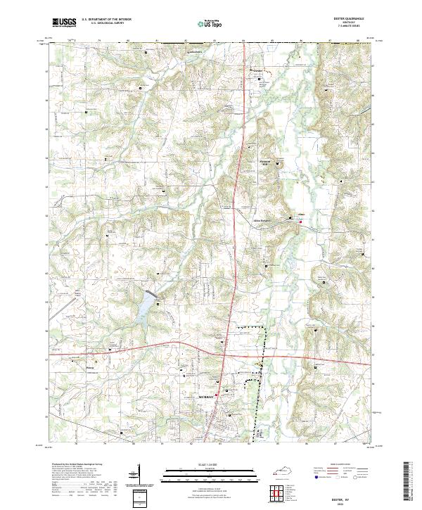 Dexter topographic map thumbnail