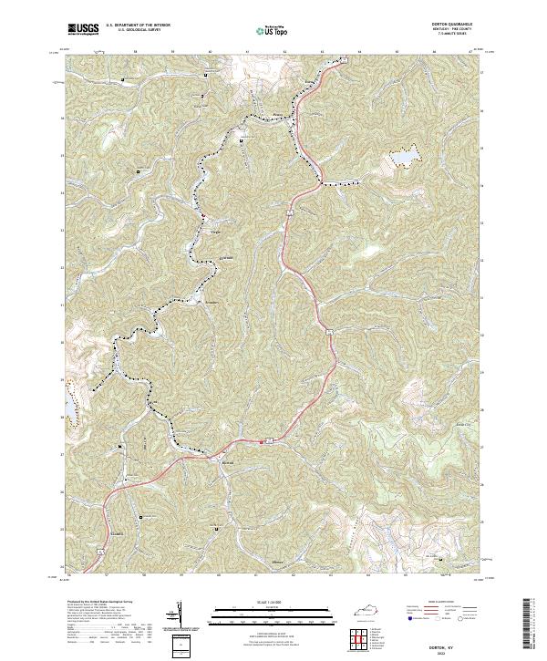 Dorton topographic map thumbnail