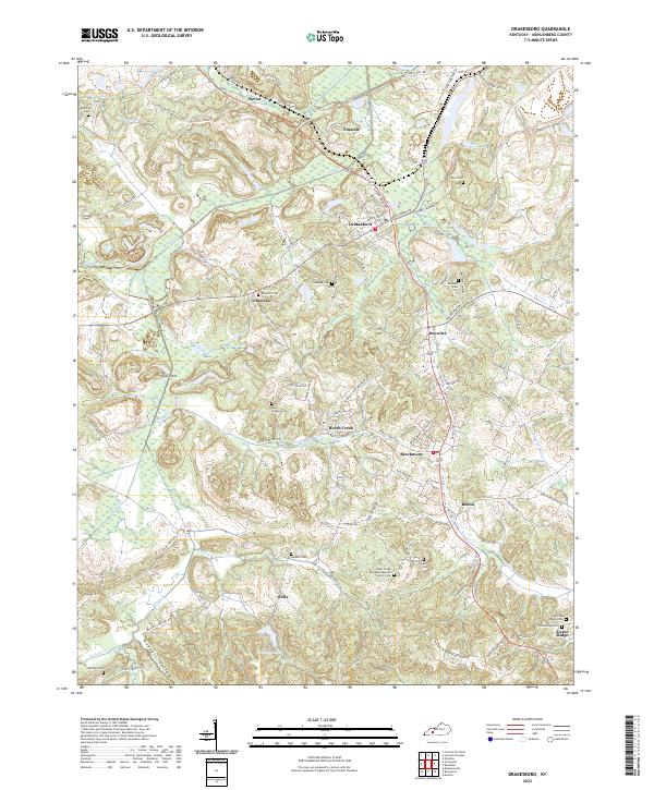 Drakesboro topographic map thumbnail