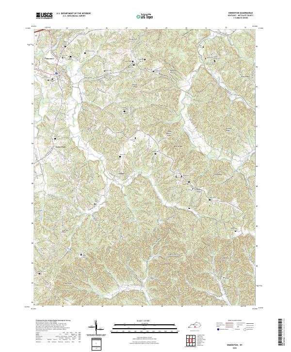 Edmonton topographic map thumbnail