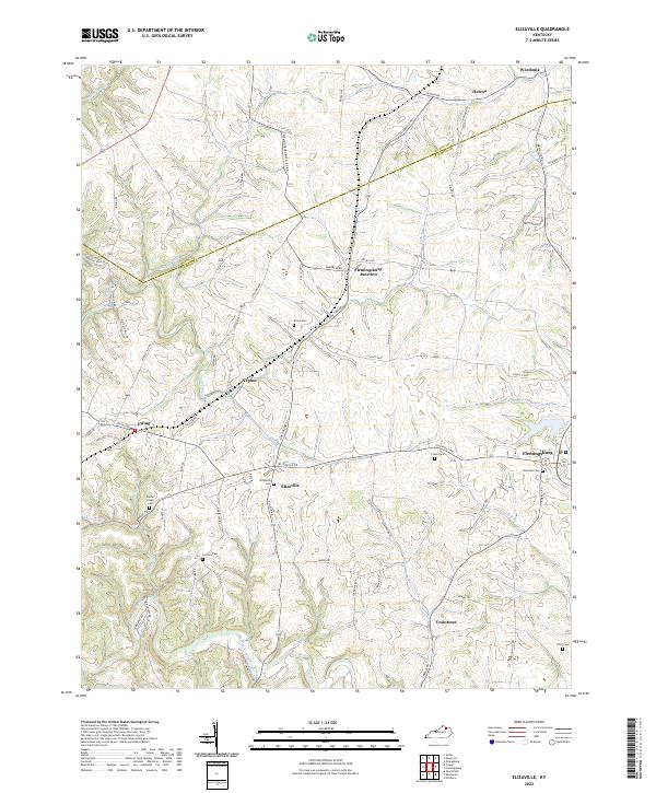 Elizaville topographic map thumbnail