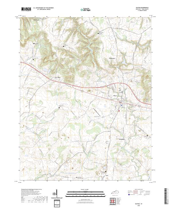 Elkton topographic map thumbnail