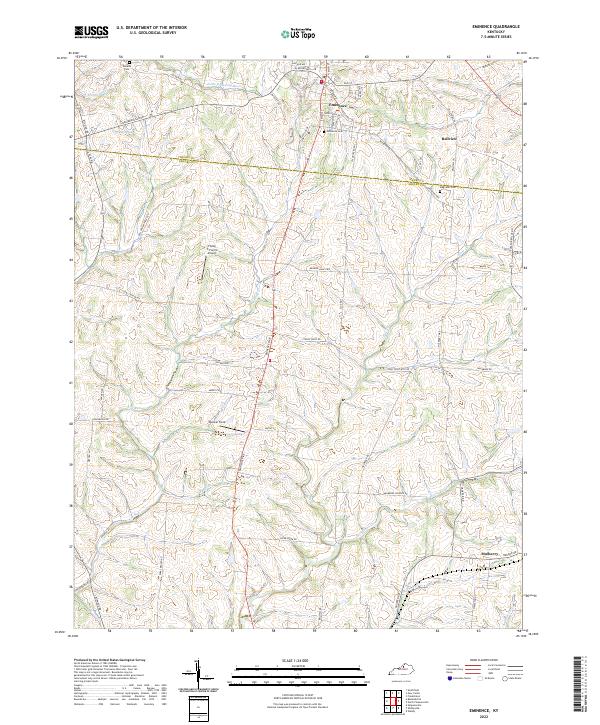 Eminence topographic map thumbnail