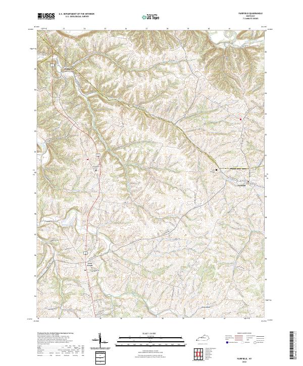 Fairfield topographic map thumbnail