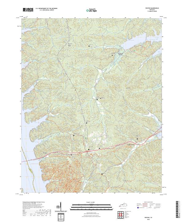 Fenton topographic map thumbnail