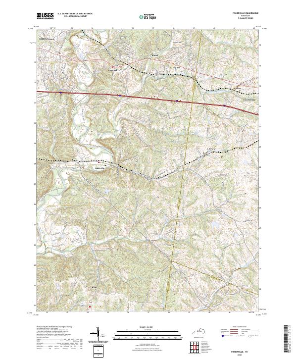 Fisherville topographic map thumbnail