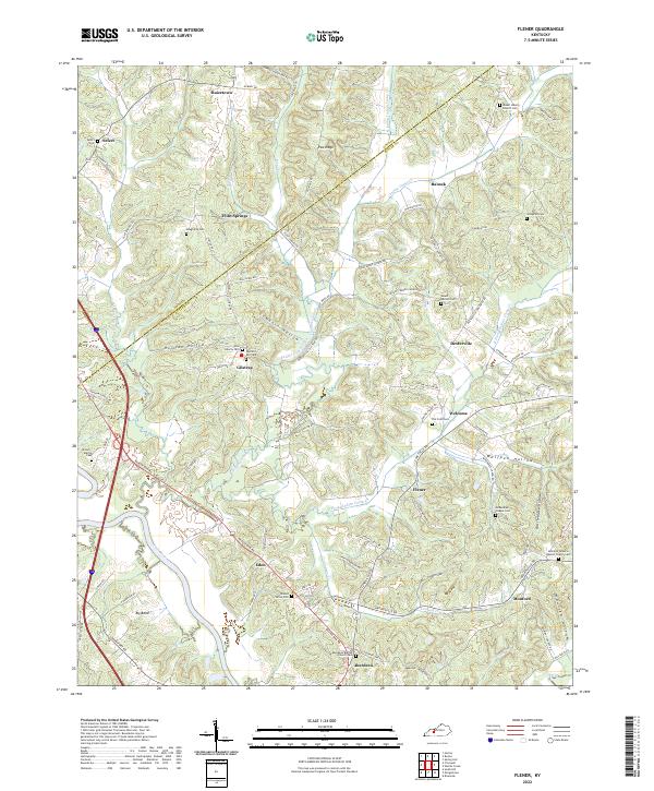 Flener topographic map thumbnail