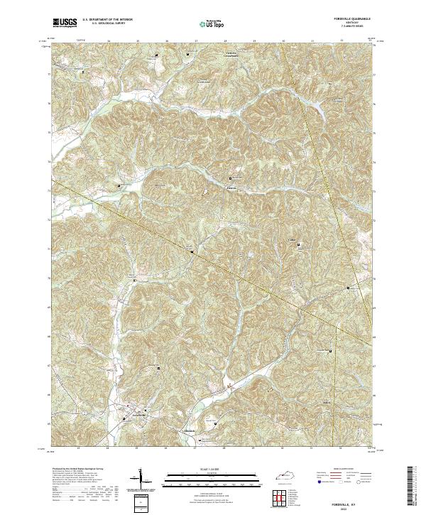 Fordsville topographic map thumbnail