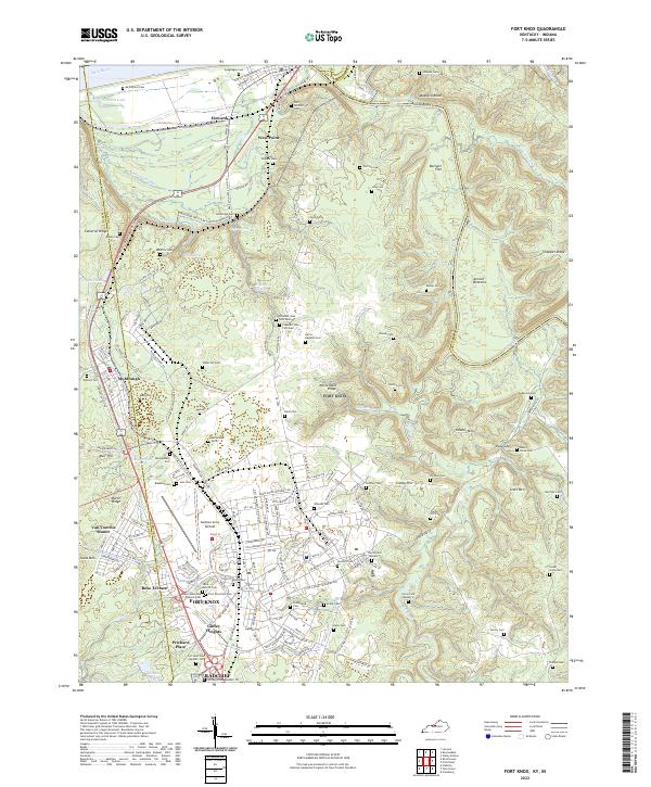 Fort Knox topographic map thumbnail