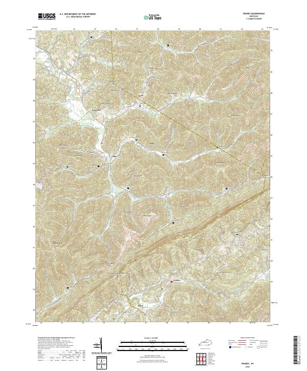 Frakes topographic map thumbnail