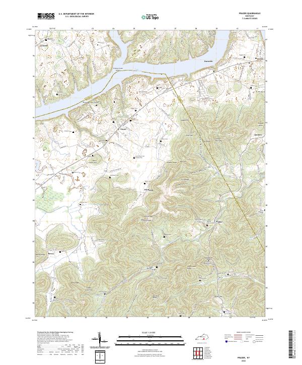 Frazer topographic map thumbnail
