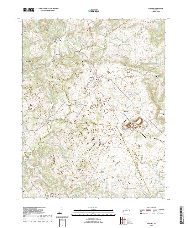 Fredonia topographic map thumbnail