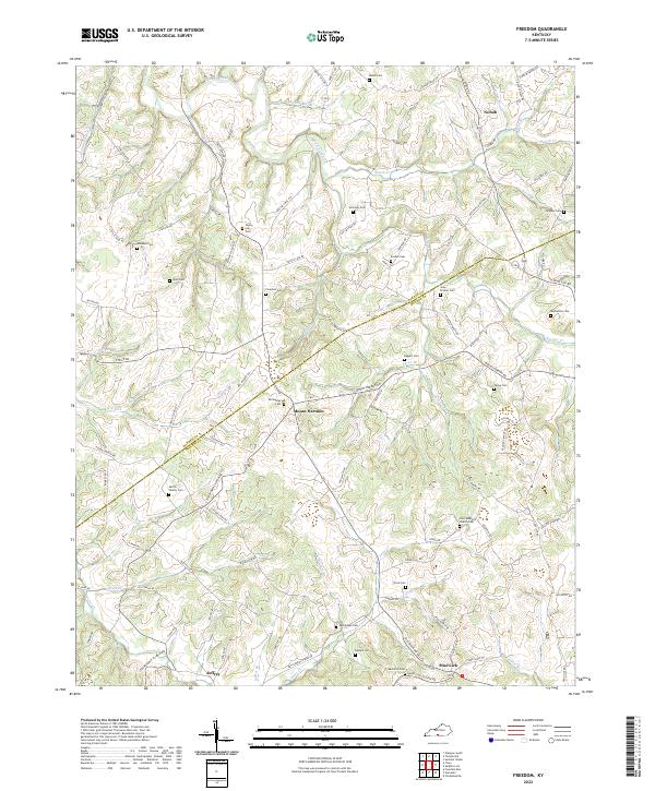 Freedom topographic map thumbnail