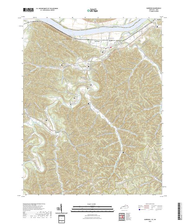 Garrison topographic map thumbnail