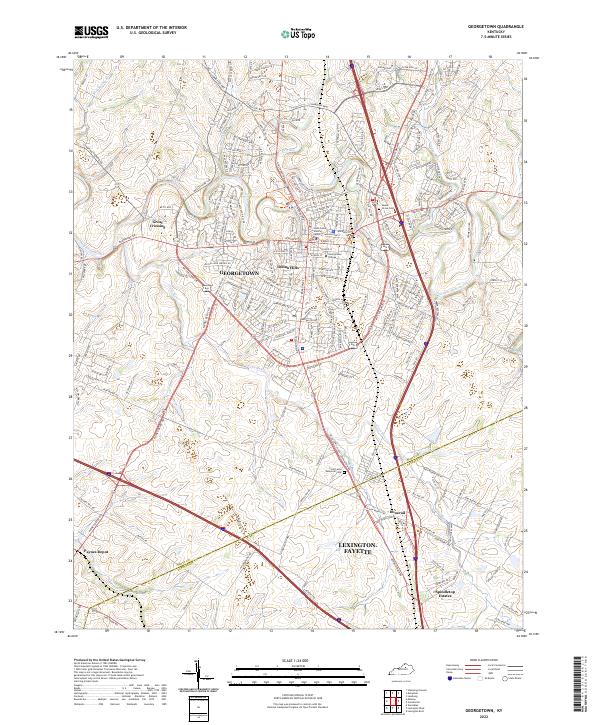 Georgetown topographic map thumbnail
