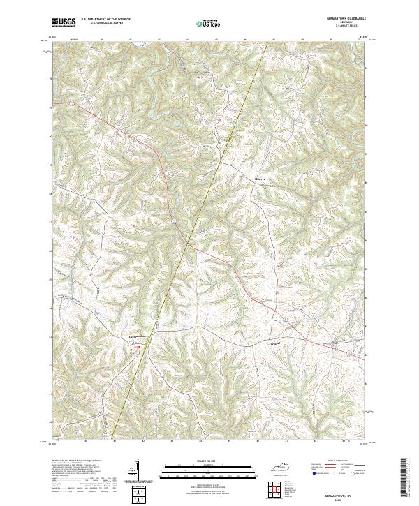 Germantown topographic map thumbnail