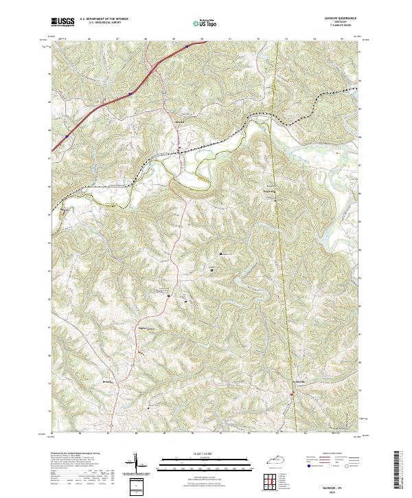 Glencoe topographic map thumbnail