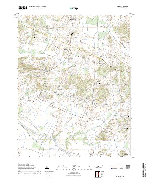 Glenville topographic map thumbnail
