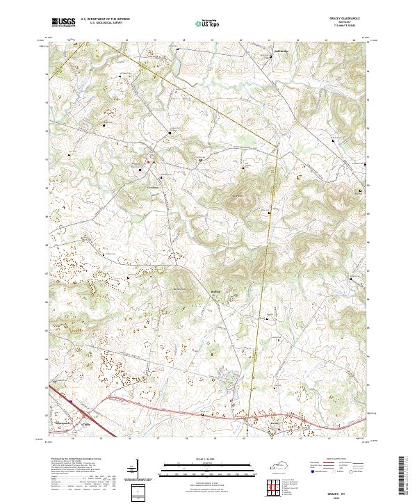 Gracey topographic map thumbnail