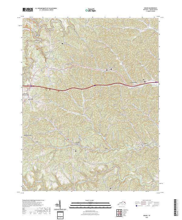 Grahn topographic map thumbnail