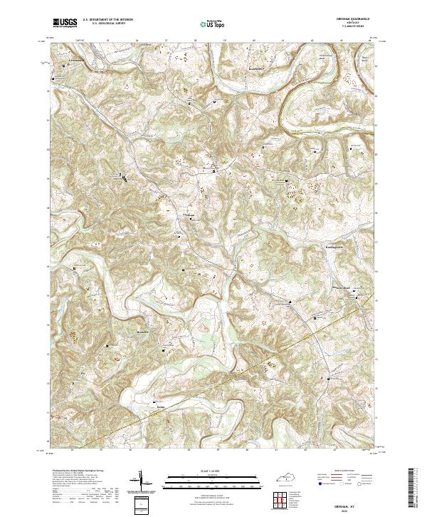 Gresham topographic map thumbnail