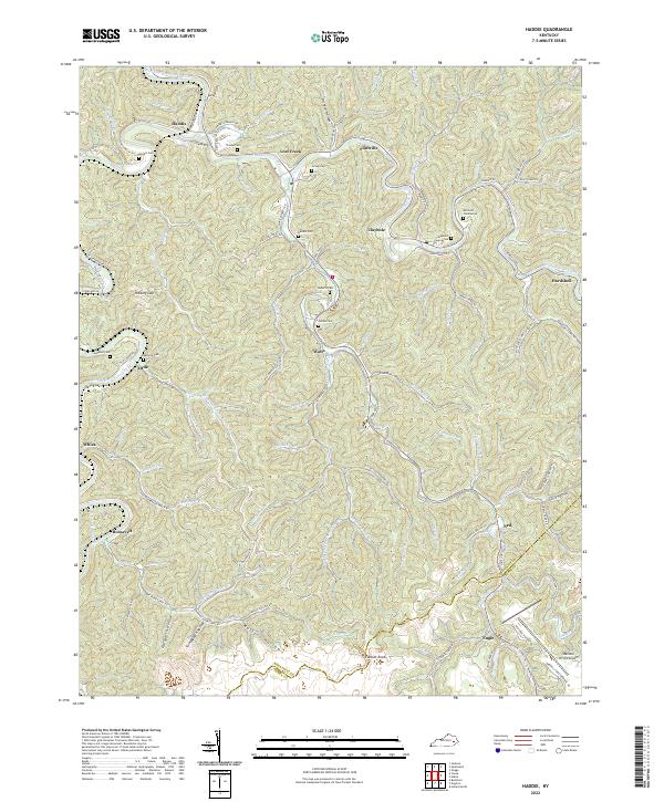 Haddix topographic map thumbnail