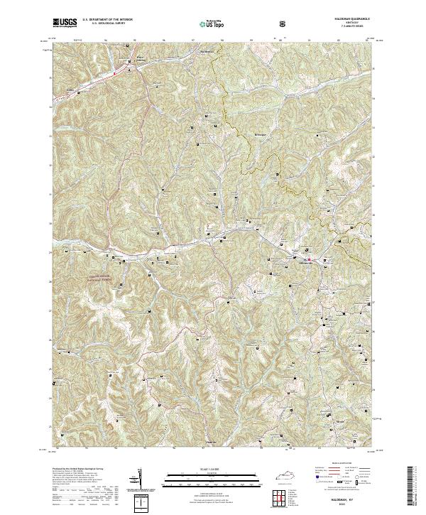 Haldeman topographic map thumbnail
