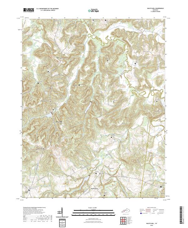Haleys Mill topographic map thumbnail