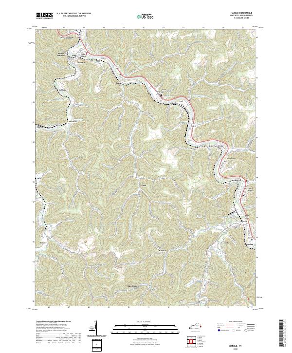 Harold topographic map thumbnail