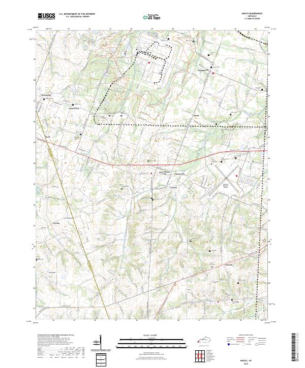 Heath topographic map thumbnail