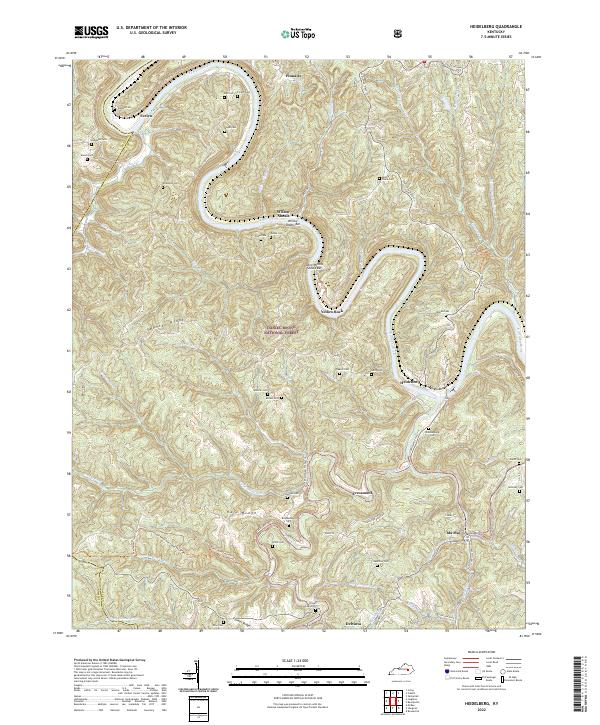 Heidelberg topographic map thumbnail