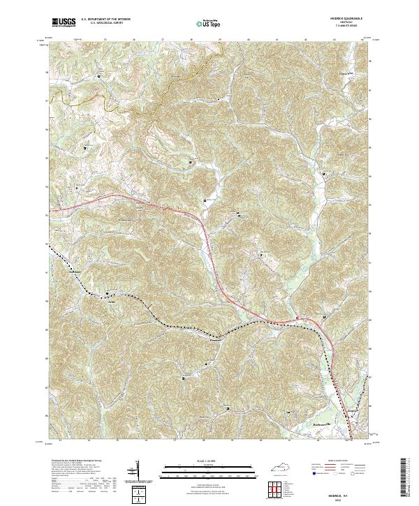 Heidrick topographic map thumbnail